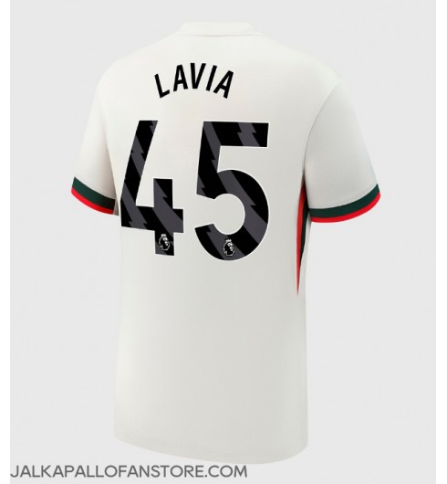 Chelsea Romeo Lavia #45 Vieraspaita 2025-26 Lyhythihainen Chelsea Romeo Lavia #45 Vieraspaita 2025-26 Lyhythihainen